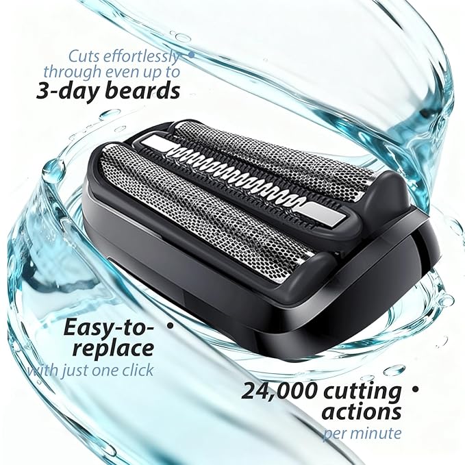 Series 5/6 53B Replacement Head Shaver Head Compatible with Series 5 Shaving Razor Head, Suitable for S5 5020cs 5018s 5035s 5049cs 5050cs 6020s 6040cs 6075cc 6072cc 6090cc.