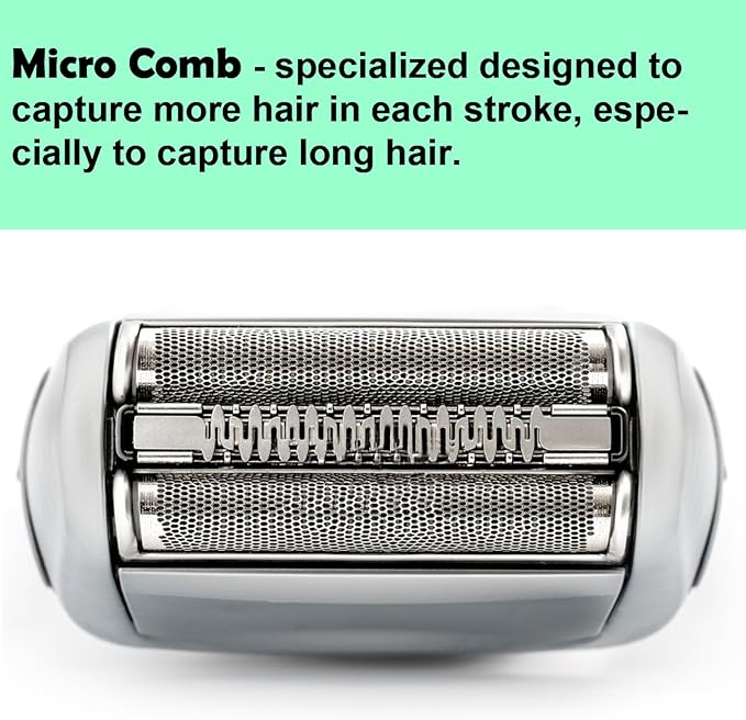 Series 5 Replacement Head 52S for Braun Electric Shaver, S5 Wet and Dry Replacement Head Compatible with Braun 5 Series Foil and Cutter 5190cc 5090 5020 (1 Count)