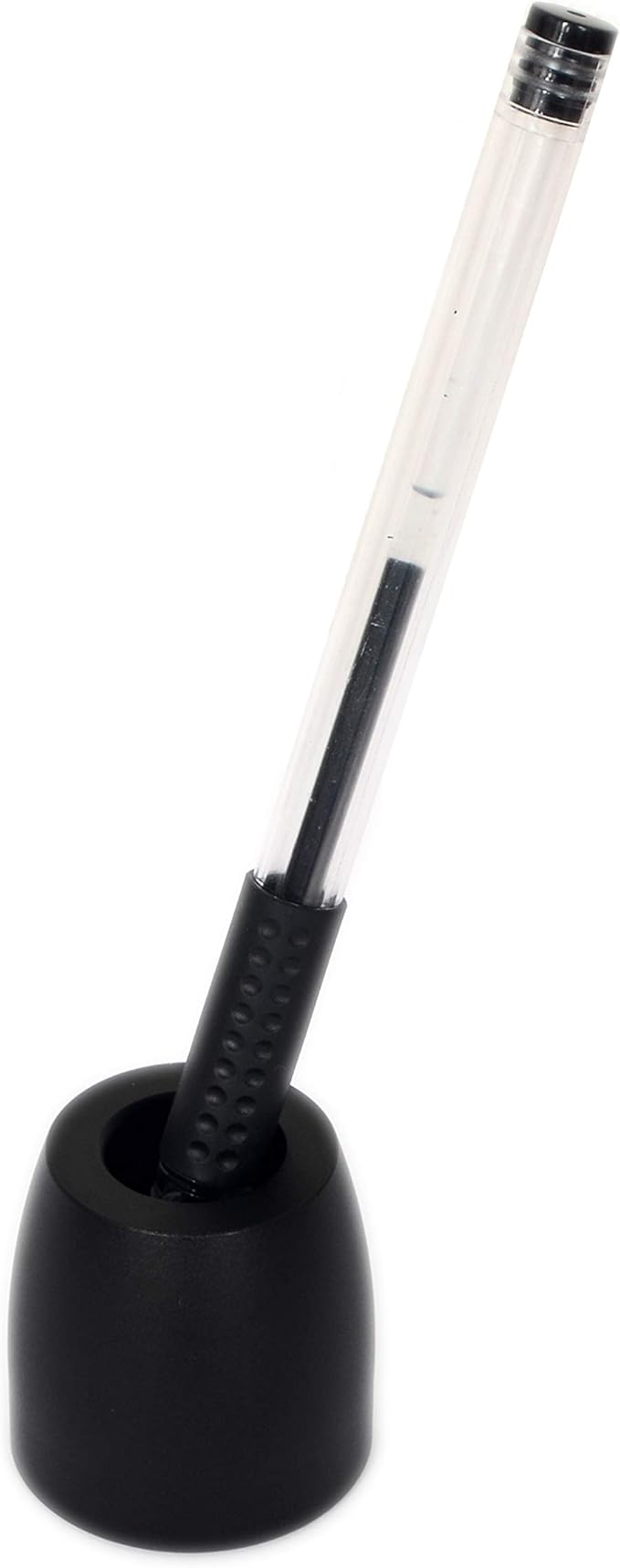 Men's Safety Razor Stand Aluminum Alloy Desk Pen Holder Toothbrush Shaving Razor Base Stand (C-Black)