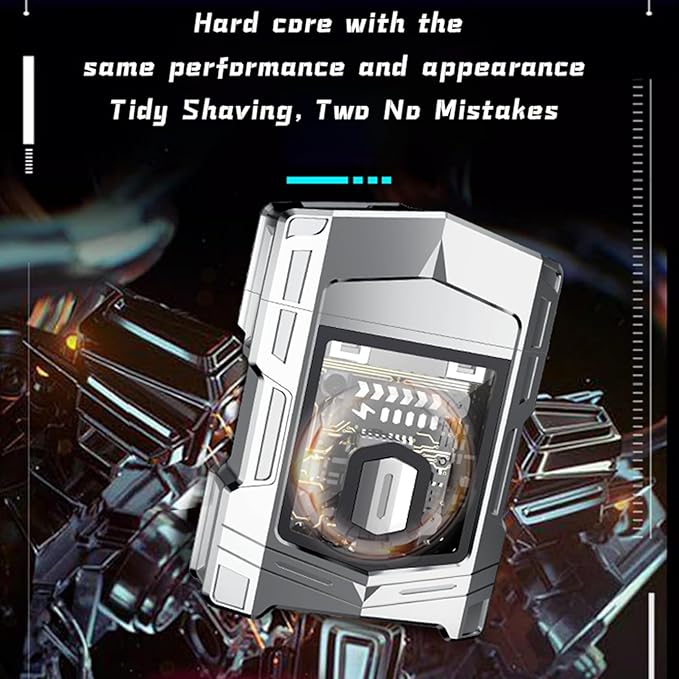 Royalstar Mini Electric Shaver On-The-Go, Portable Travel Shaver, Cordless, Dry Shave Electric Razor for Men (Silver 1)