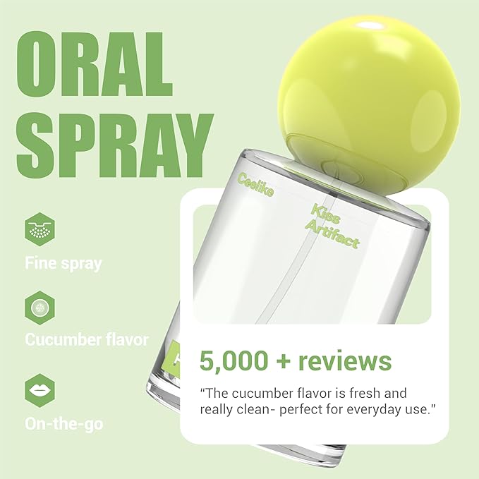 Oral Spray Duo – Orange & Cucumber Flavor, 20ml Each, Fresh Breath & Oral Care, Pack of 2