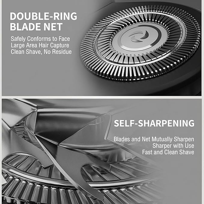Fit for Cyruzi Replacement Shaver Head,Fit for Shpavver Replacement Heads,2Pack 7D Magnetic Floating Heads Compatible with Cyruzi/SHPAVVER Head Shavers for Bald Men.(2026 Upgraded)
