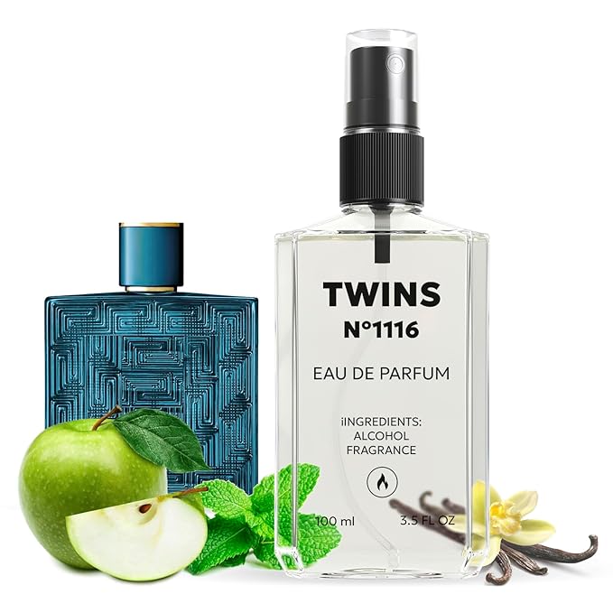 TWINS Impression of Eros Men | Perfume for Men Eau de Parfum | No.1116 | 3.4 Fl Oz / 100 ml