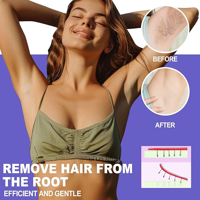 5lb Wax Beads for Hair Removal Bulk, 80 oz Big Bag of Purple Paperless Hypoallergenic Waxing Beads Refill for Salon & At-Home Use, Full Body (Brazilian, Bikini, Face, Underarm, Legs) Wholesale-Size