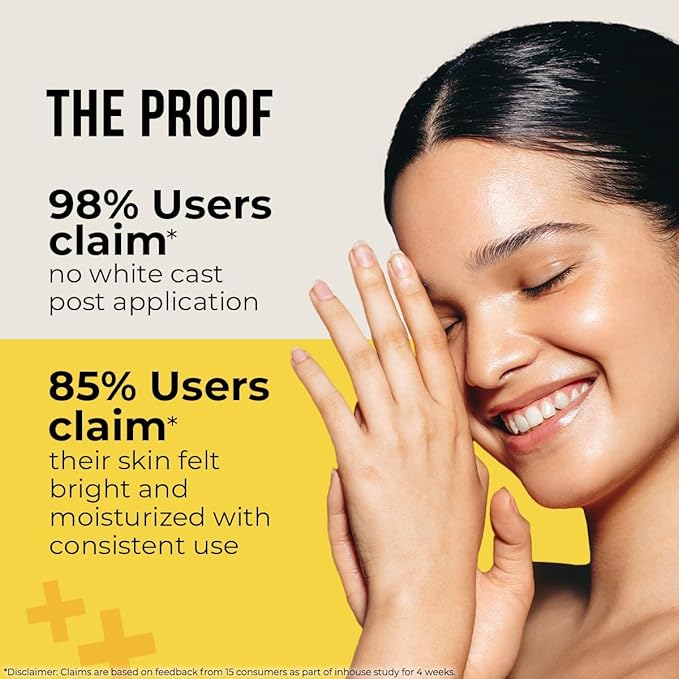 Dr. Sh.eth's Ceramide & Vitamin C Sunscreen | SPF 50+ Pa+++ | In-Vivo Tested | For Bright Skin & Healthy Glow | UVA/B & Bluelight Protection | For Men & Women | For All Skin Type | 50 g