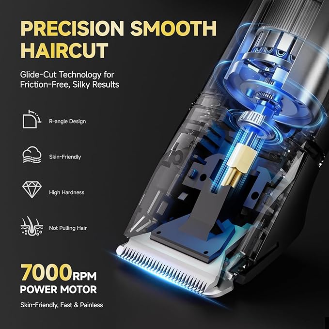 Beard Trimmer for Men, IPX7 Waterproof Body Hair Trimmer Electric Razor Shavers Cordless Grooming Kit for Beard Nose Ear Legs Chest Groin Pubic