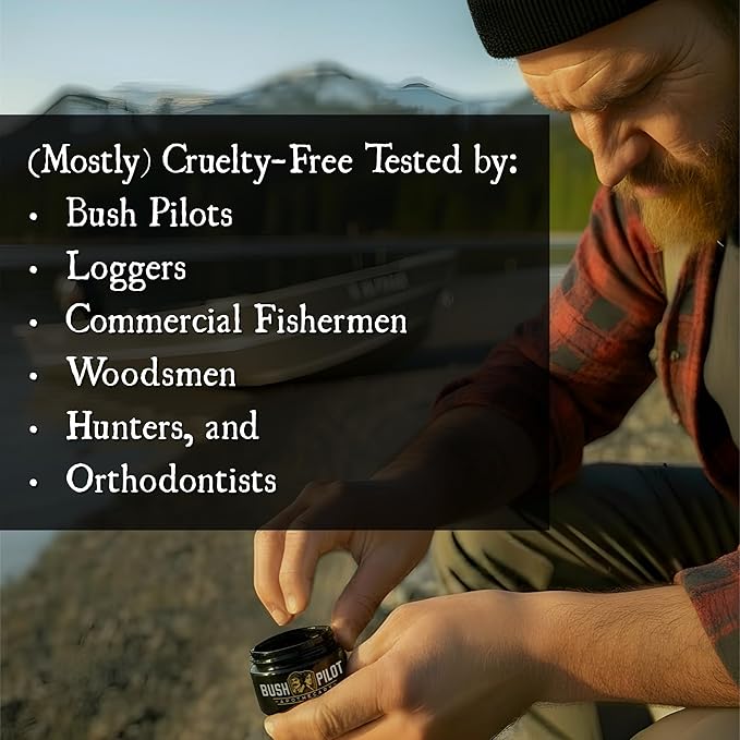 Bush Pilot Wagyu Beef Tallow Balm for Face, Body and Bush - Handmade in Alaska USA, Small Batch Moisturizer with Honey, Beeswax, Shea Butter - Non-Greasy, Fast Absorbing for Men & Women