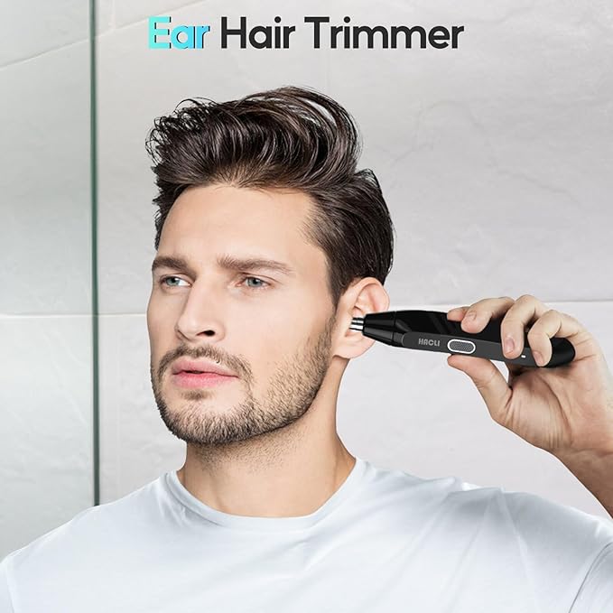 Nose Hair Trimmer for Men Women - Electric Nose Hair Clipper with Replaceable Stainless Steel Blade, Powerful 8000RPM Motor, Wet/Dry Use, Travel Lock, Portable Design USB Rechargeable