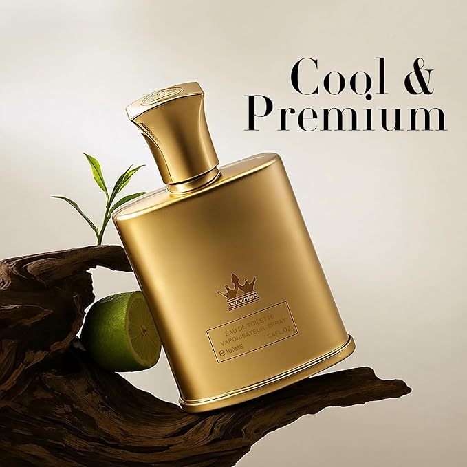 King-D Millesime Long-Lasting Cologne for Men | Lemon, Iris & Amber Scent | Eau de Toilette 100ml Spray | Day to Night Fragrance