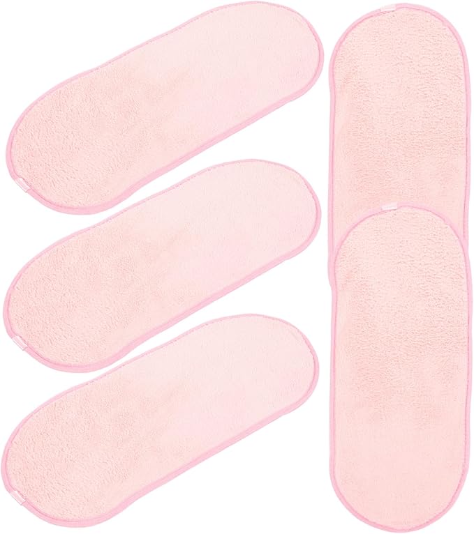 GALPADA 25pcs Portable Face Towels Soft Makeup Remover Cloths for Camping and Travel Highly Absorbent Coral Fleece Facial Washcloths for Lightweight