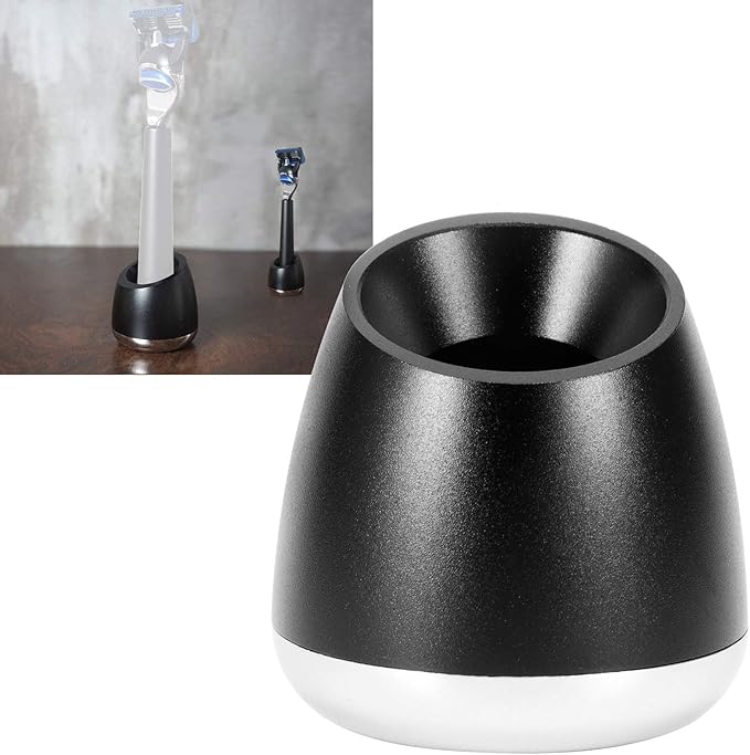 Milltrip Stand for Men, Aluminum Manual Beard Shaving Razors Stand, Safety Shaver Holder Base Accessory