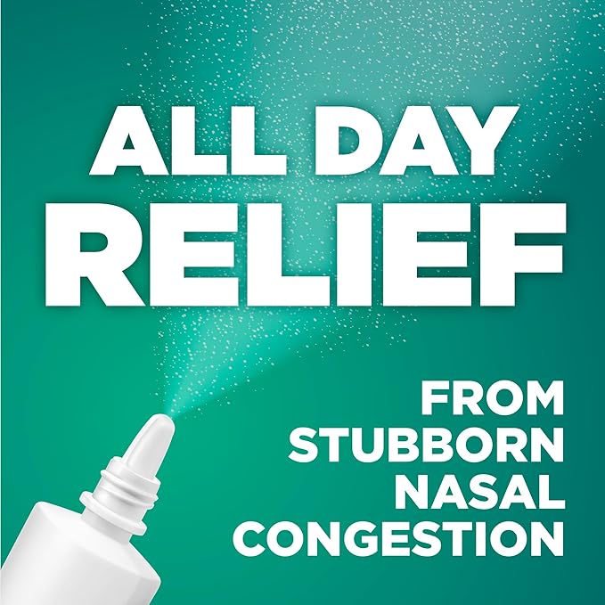 GoodSense No Drip Severe Congestion Nasal Pump Mist Spray, Oxymetazoline HCl, Maximum Strength Plus Menthol, 1 Fl Oz