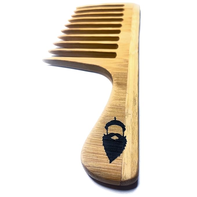 Sequoia Detangling Beard Rake - XL Oversized Detangler Comb for All Hair Types and Big Beards