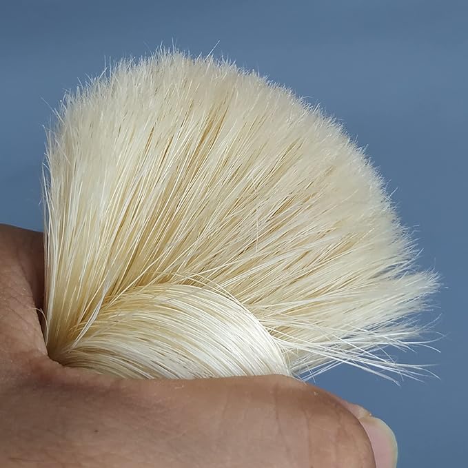 plisoft boar bristle hair shaving brush good backbone with barber pole resin handle has brean in