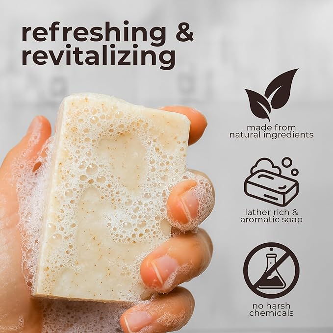 All Natural Bar Soap - A Happy Little Tree - Tea Tree, Lavender, and Bergamot Exfoliating Bar Soap