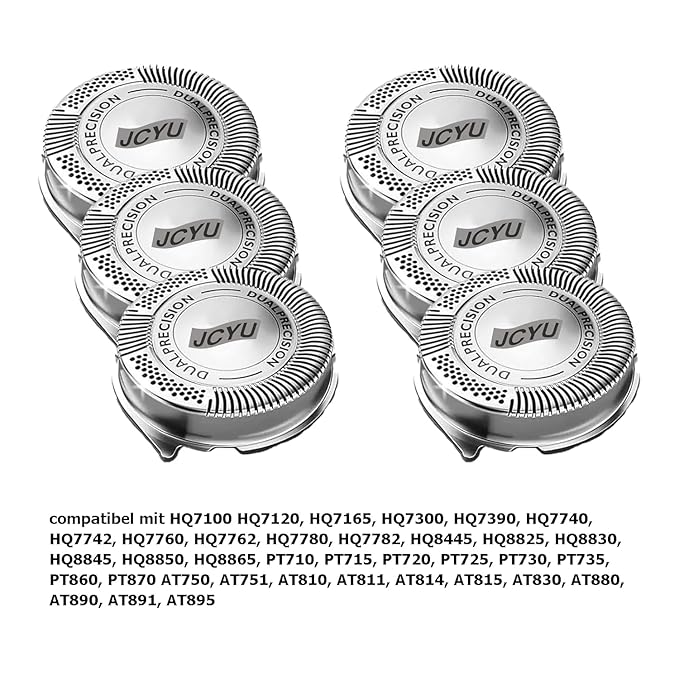 HQ8 Replacement Shaver Heads Compatible with Philips Norelco Aquatec, HQ8 Replacement Blades for Philips Electric Shaver PT720 AT880 At830 AT810