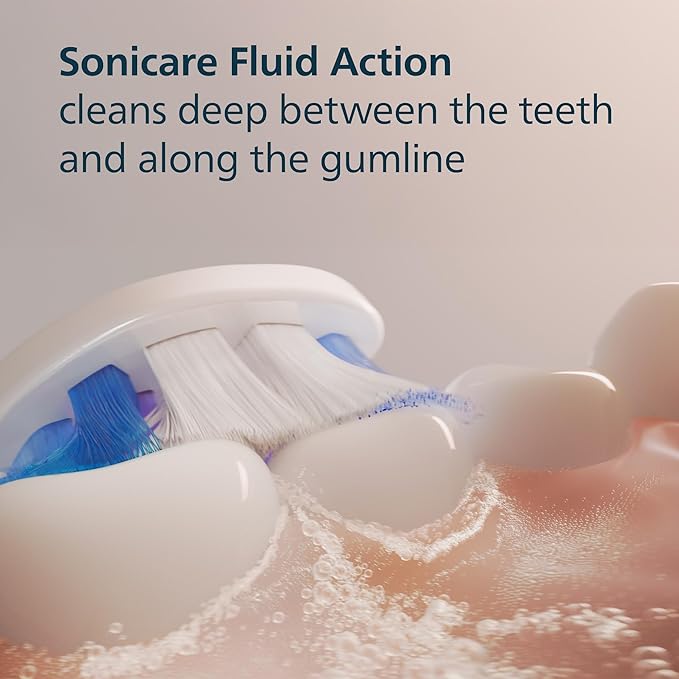 Philips Sonicare S2 Sensitive - Genuine Replacement Electric Toothbrush Heads, White, 4 Pack One Year Supply, HX6054/77