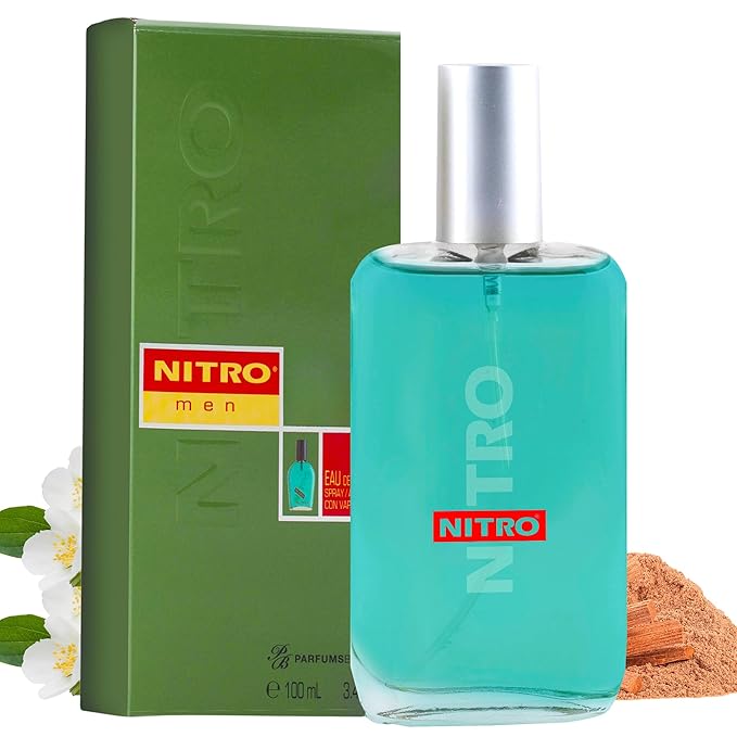 PB ParfumsBelcam Nitro Eau De Toilette Spray for Men – Affordable, Long-Lasting Woody Cologne with Fresh Apple, Mint, Pine & Sandalwood – Masculine Fragrance for Men, All-Day Use – 3.4 Fl Oz