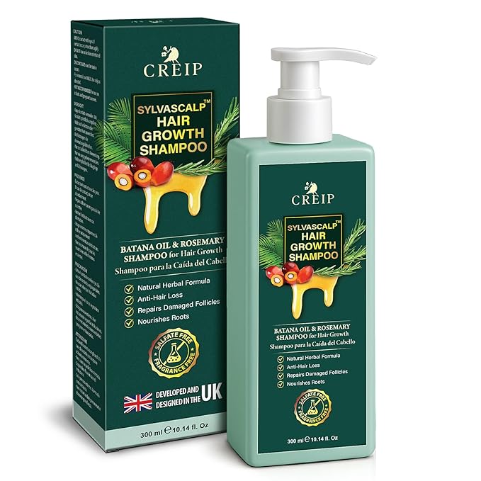 Rosemary & Batana Oil Hair Growth Shampoo: Hair Loss Shampoo for Men and Women with Biotin, Sulfate & Fragrance-Free Thickening