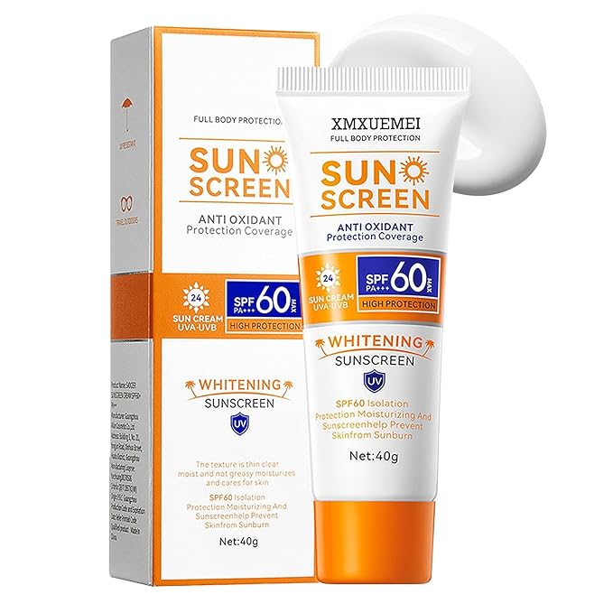 Face Sunscreen Cream SPF60+ PA+++,Travel Size Sunscreen for Face,Lightweight Sun Cream for All Skin Types,Moisturizing Sunblock Long Lasting Non-greasy Facial Moisturizer
