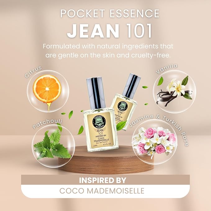 Jean101 | Eau De Parfum | Inspired By Mademoiselle | For her | 0.5 FL OZ 15ML