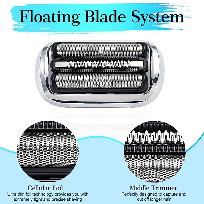 73S Series 7 Electric Shaver Replacement Head Compatible, 73S Replacement Electric Shaver Heads for Men Razor Shaving Blades Fit for Series 7 5764 7020s 7025s 7085cc 7027cs 7071cc