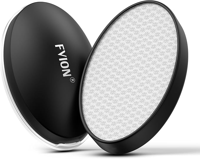 FVION Painless Crystal Hair Remover, Fine Grit Nano Hair Eraser, Glass Body Hair Shaver for Smooth Skin, Effortless Hair Removal Tool (Black)