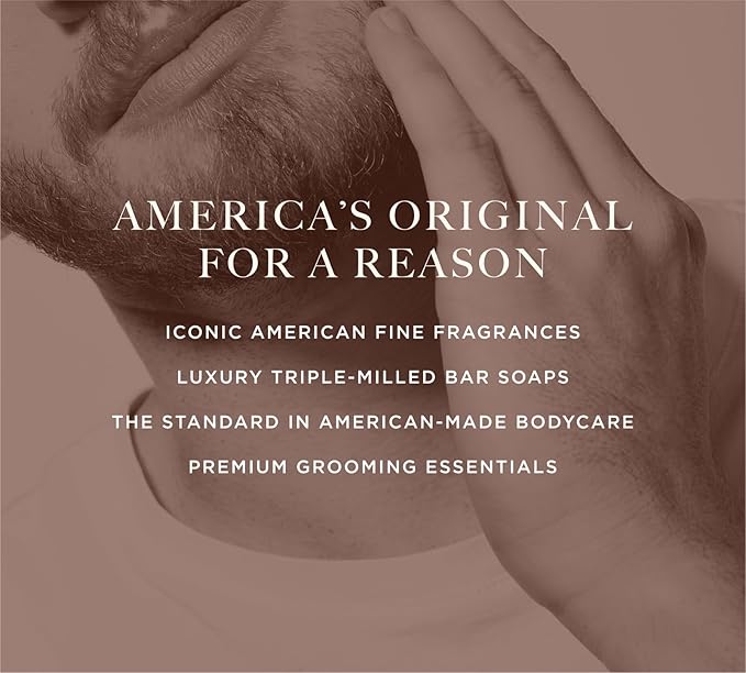 Caswell-Massey Heritage Woodgrain Sandalwood Shave Cream, Natural Men’s Shaving Cream for Smooth Beard Shaving, Soothing for Sensitive Skin, USA Made, 8 Fl Oz