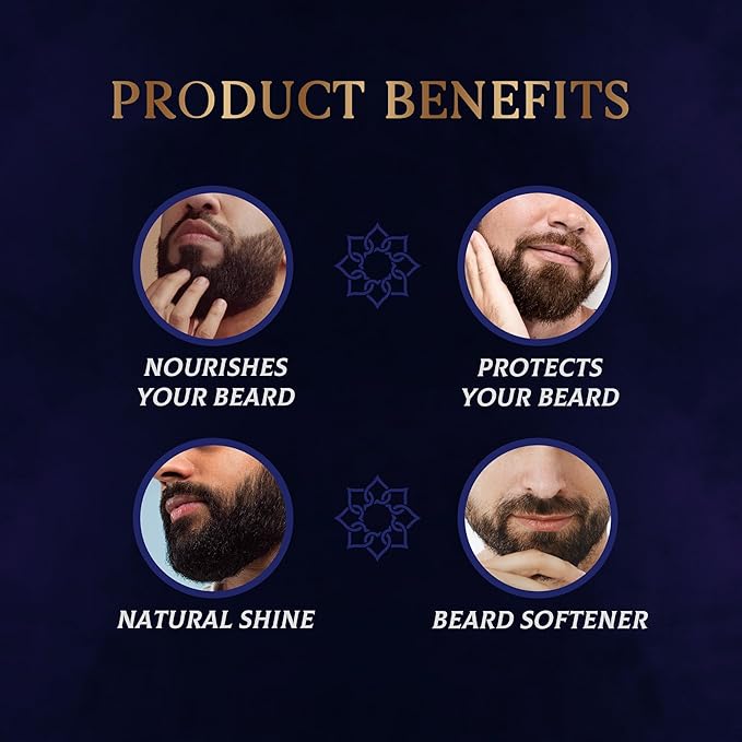 H HABIBI Warm Embrace Beard Oil – 2.0 Fl. Oz Naturally Derived Beard Growth Oil for Men, Beard Care Essential – Hydrates, Nourishes & Promotes Healthy Growth, Made in USA