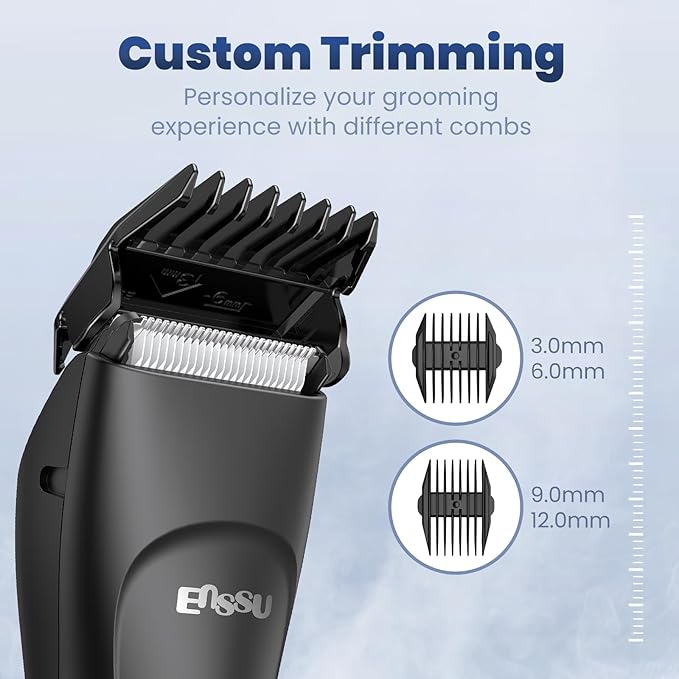 Body Hair Trimmer for Men, Electric Manscape Groin Trimmer with Skin-Safe Ceramic Blade, Waterproof Ball Trimmer for Chest, Beard, and Pubic Hair