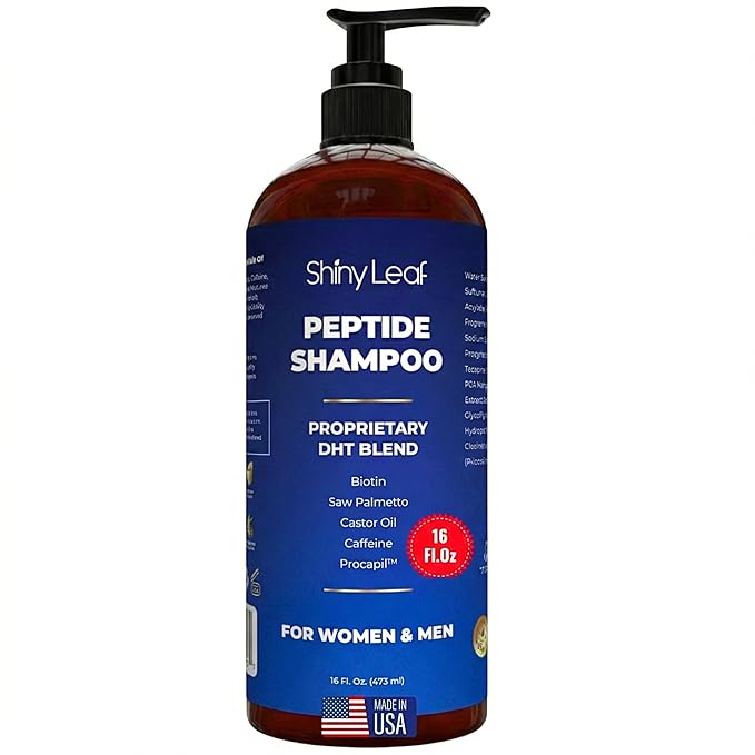Anti-Thinning Peptide Shampoo – Sulfate Free Thickening & Hydrating DHT Shampoo With Biotin, Caffeine & Saw Palmetto, Formulated For Women & Men, Safe For Color-Treated & All Hair Types, 16 fl.oz
