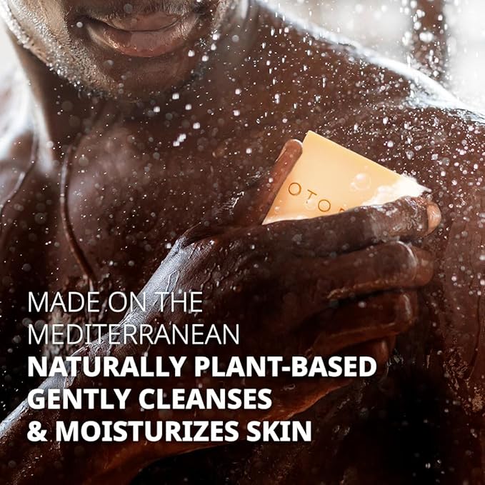 Shaving Bar and Body Soap in Oriental Oud Scent for Men - 8 Bars, All Purpose Natural Olive Oil - Moisturizing, Nourishing & Gentle on Sensitive Skin Men’s Collection
