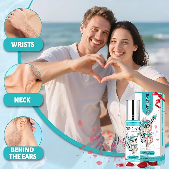 CUPIDLOVE Roll-on Pheromone for Men 10ml - Upgraded Hypnasure 2.0 Long Lasting Oil Cologne Perfume for Men - Real Pheromone Perfume Christmas Gift