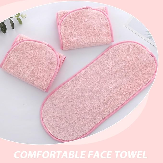Skin-Friendly Facial Cleansing Towels 5pcs Reusable Makeup Removal Cloths for Men Women