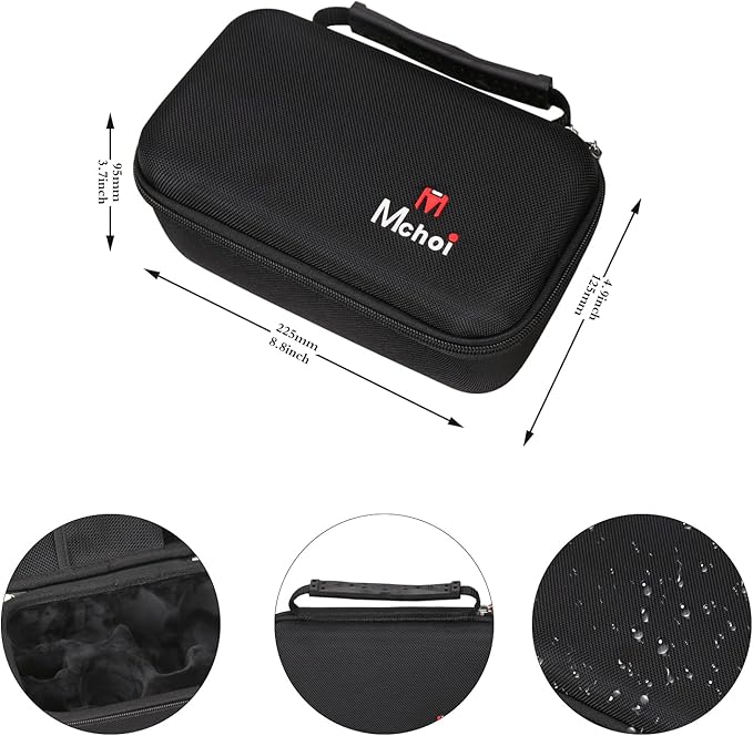 Mchoi Hard Case Suitable for SHPAVVER 5-in-1 Electric Razor IPX7 Waterproof for Bald Men, Waterproof Shockproof Head Shavers Protective Case, Case Only