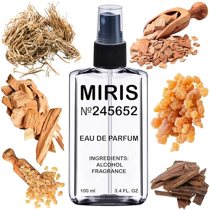 MIRIS No. 245652, Inspired by Wood and Spices, Long-Lasting Unisex Eau de Parfum for Women & Men, Spray 3.4 Fl Oz / 100 ml