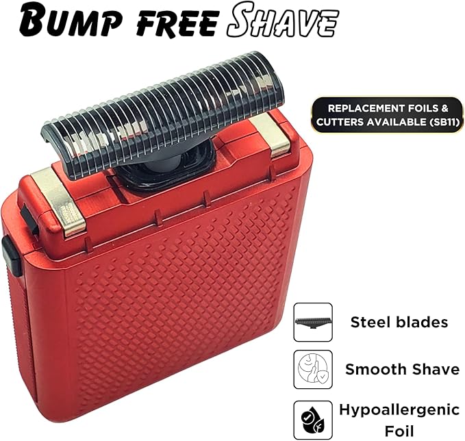 Supreme Trimmer Solo Single Foil Shaver for Pocket | 150 Min Runtime Cordless use, Powerful USB-C Mini Travel Razor for Professional & Home use | STF101