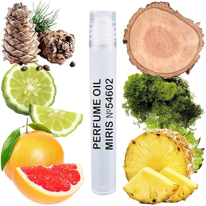 MIRIS No. 54602, Inspired by Hacivat, Long-Lasting Unisex Perfume Oil for Women & Men Roll-On, Rollerball 0.34 Fl Oz / 10 ml