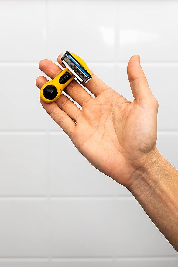 Moto Men's Head Shaving Starter Kit with HeadSlick Shaving Cream, Shaving Razor, Blade Refills (8 ounce HeadSlick)