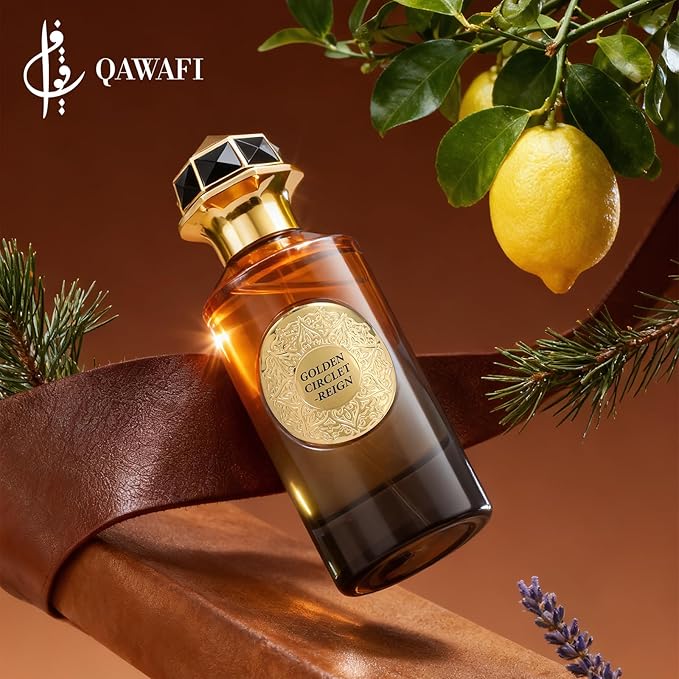 Golden Circlet-Reign Long Lasting Perfume For Men –Leather, Spicy Wood, Fresh Air - Enjoy An All-Day Fragrance Experience,Spray 100 Ml | 3.4 Fl. Oz