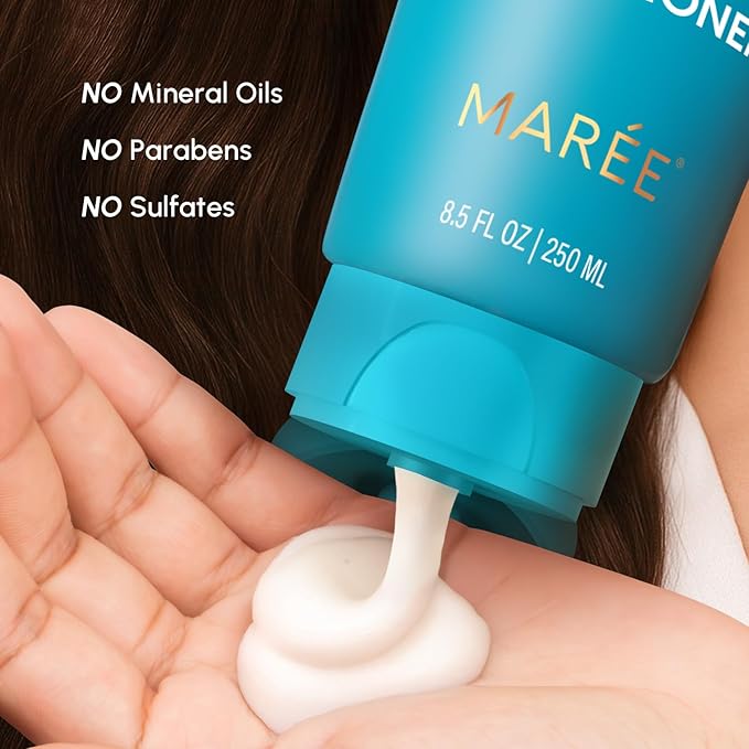 MAREE Hair Conditioner for Women & Men – Deep Conditioning Hydrating Moisturizing Color Safe Conditioner – Hair Moisturizer for Curly Dry Damaged Color Treated – Acondicionador Para Cabello