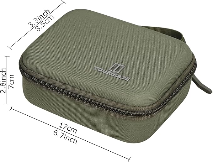 Tourmate Hard Storage Case for MANSPOT Groin Hair Trimmer,Travel Box for Electric Ball Trimmer Pubic Trimmer Shaver(Case Only) (Army Green)