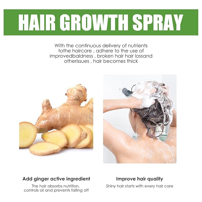 Ginger Hair Care Liquid, Hair Conditioner, Gentle Moisturising Hair, Conditioner for Regrowth & Loss Treatment, Thickness in Thinning Hair and Hair Loss