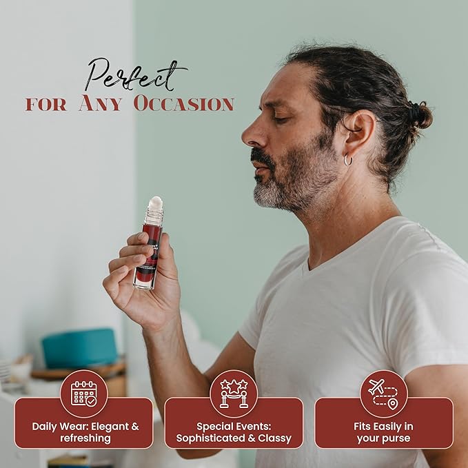 MOBETTER FRAGRANCE OILS Pola Red Extreme Cologne Body Oil for Men (10ml Roll On)