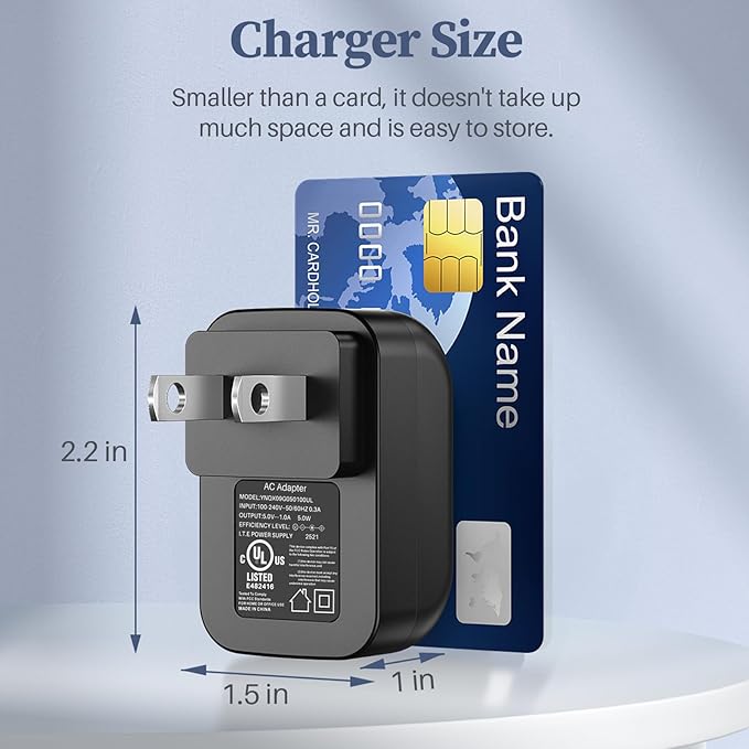 5V Charger for Skull Shaver Power Cord Compatible with Pitbull Gold/Silver Pro Rechargeable Clipper AC Adapter for Butterfly Kiss Cordless Trimmer DC Adaptor Supply