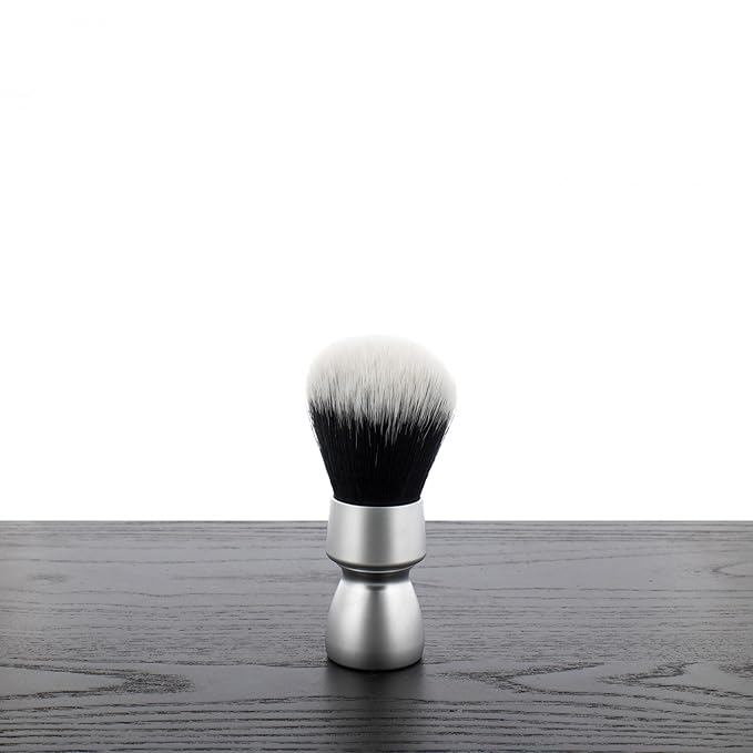 Yaqi Heavy Metal Handle Synthetic Hair Tuxedo Knot Shaving Brush