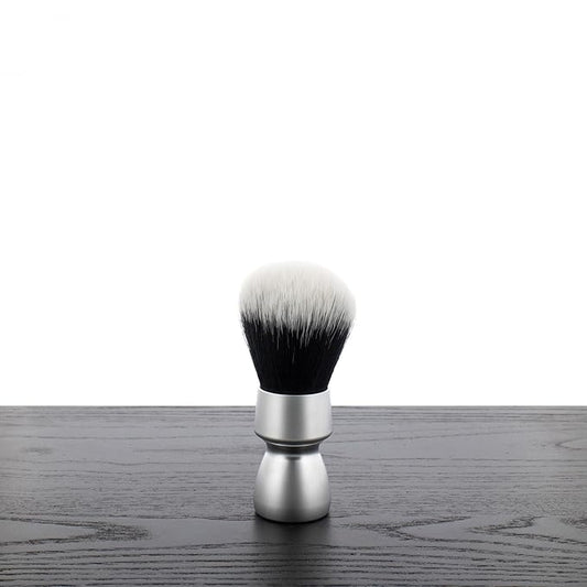 Yaqi Heavy Metal Handle Synthetic Hair Tuxedo Knot Shaving Brush