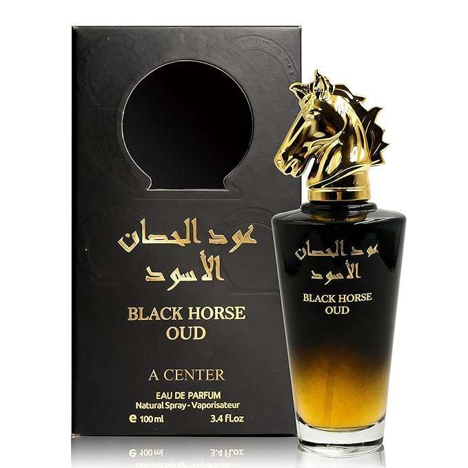 Men's Cologne Eau De Parfume Spray Black Horse Perfume with Woody Amber &Musk Masculine Scent 3.4 Fluid Ounce Long Lasting Fragrance