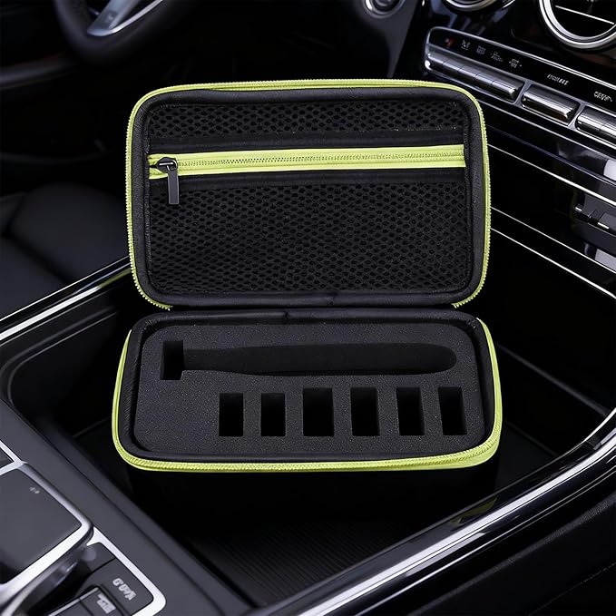 LinMei Hard Travel Case for Electric Trimmers & Shavers - Protective Organizer Compatible with QP27XX, QP28XX and QP6XXX - EVA Shell with Accessory Pocket - Black (Case Only)