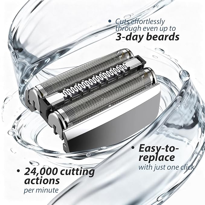 2P 70S Foil & Cutters Shaver Replacement Head suitable for Shavers Electric Razors - Compatible with Models 720, 730cc, 735s,750CC, 760CC, 765CC, 790CC - Electric Shaver Replacement Head for Men.